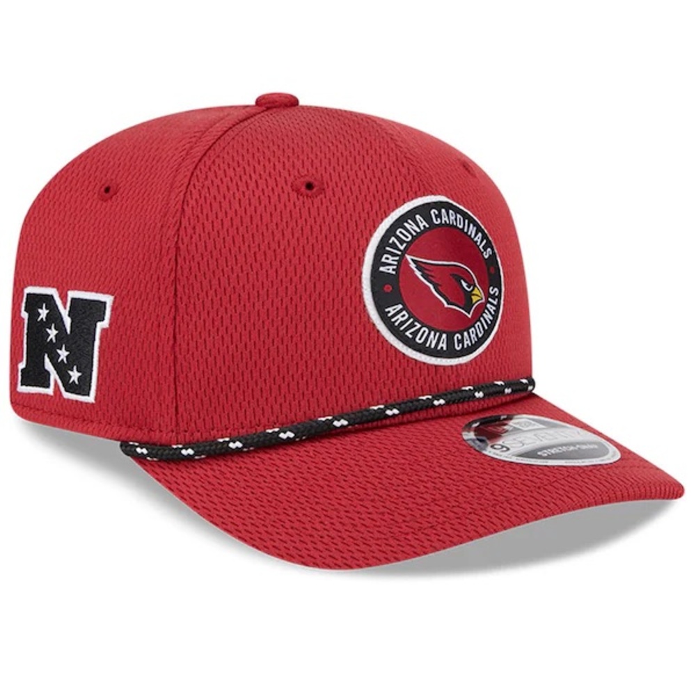 Arizona Cardinals New Era 9SEVENTY Stretch-Snap Hat NWT NFL Team Cap Red Rope